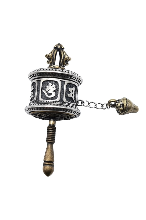 Prayer Wheel Pendant Buddha Sutra Turning Tube for Valentines Men Daily Wear