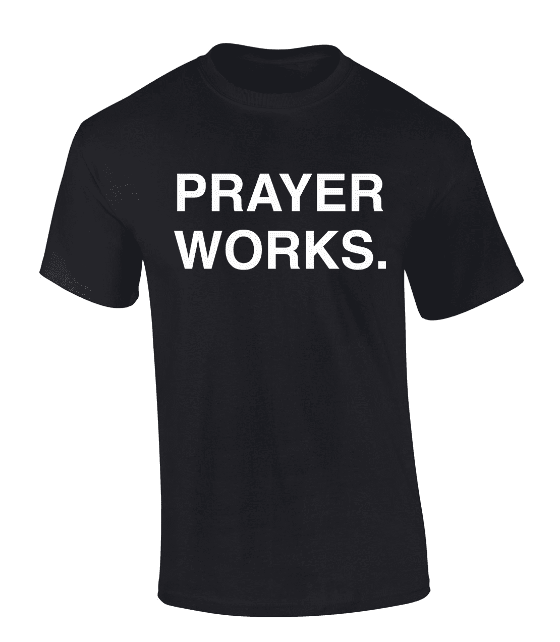 Prayer Works Mens Christian Tshirt Scripture Cross Pray Worship Jesus ...