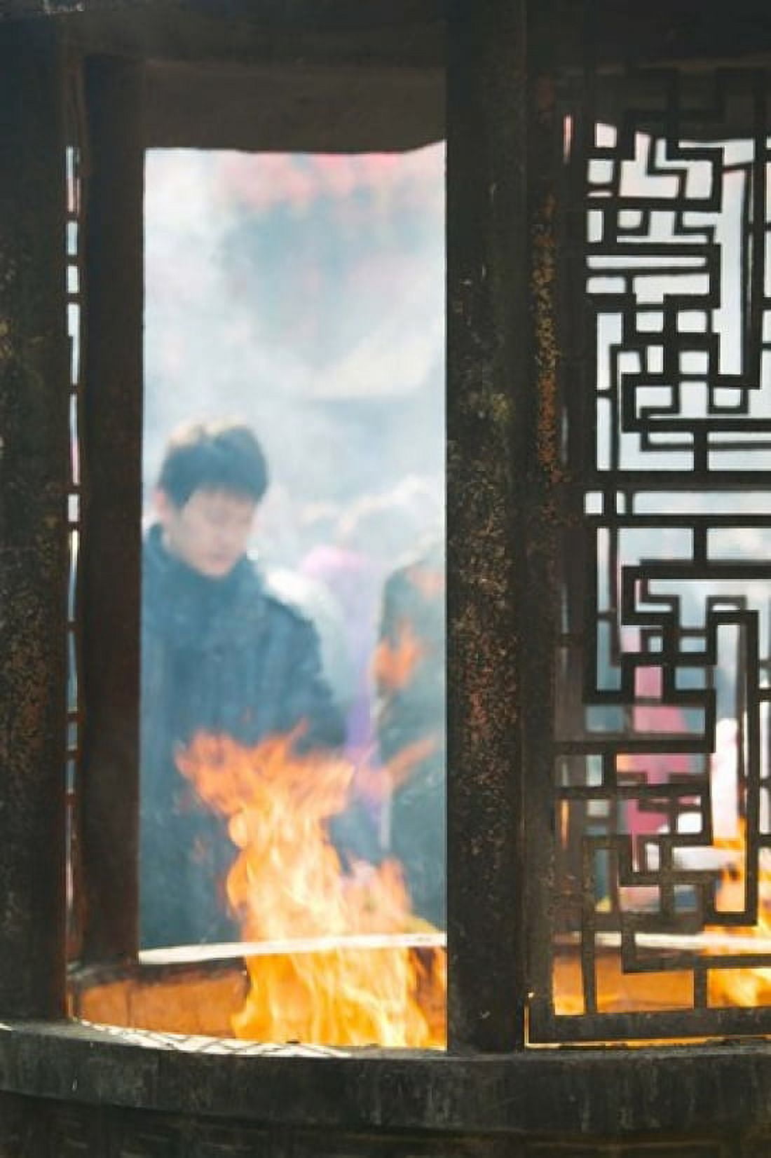 Prayer offerings and incense at a temple Jade Buddha Temple Shanghai China Canvas Art - Panoramic Images (24 x 36)