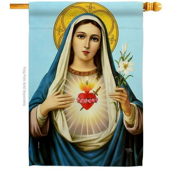 Prayer to Our Lady Religious Faith Double-Sided Garden Decorative House Flag, Multi Color