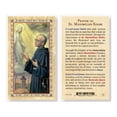 thumbnail image 1 of Prayer to St. Maximilian Kolbe Gold-Stamped Laminated Catholic Prayer Holy Card with Prayer on Back, Pack of 25, 1 of 7
