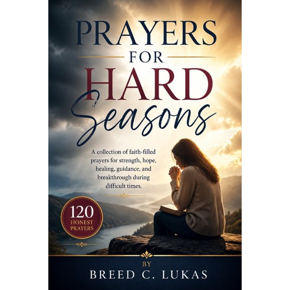 Prayers For Hard Seasons: 120 Honest Prayers collection of faith-filled prayers for strength, hope, healing, guidance, a, (Paperback)