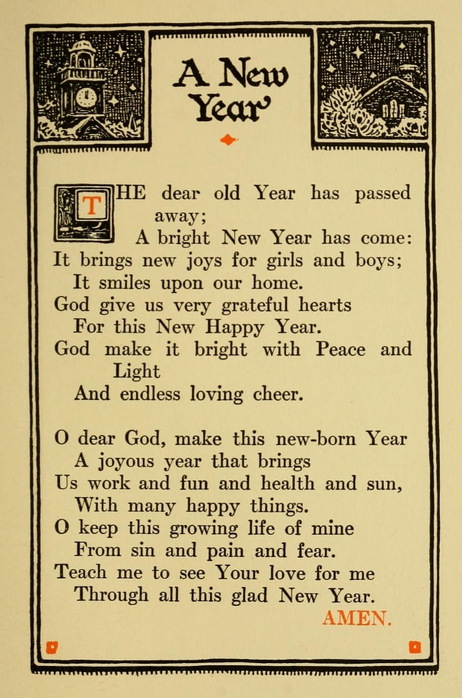 Prayers for Little Men 1912 A New Year Canvas Art - Morgan van Roorbach Shepard (18 x 24)