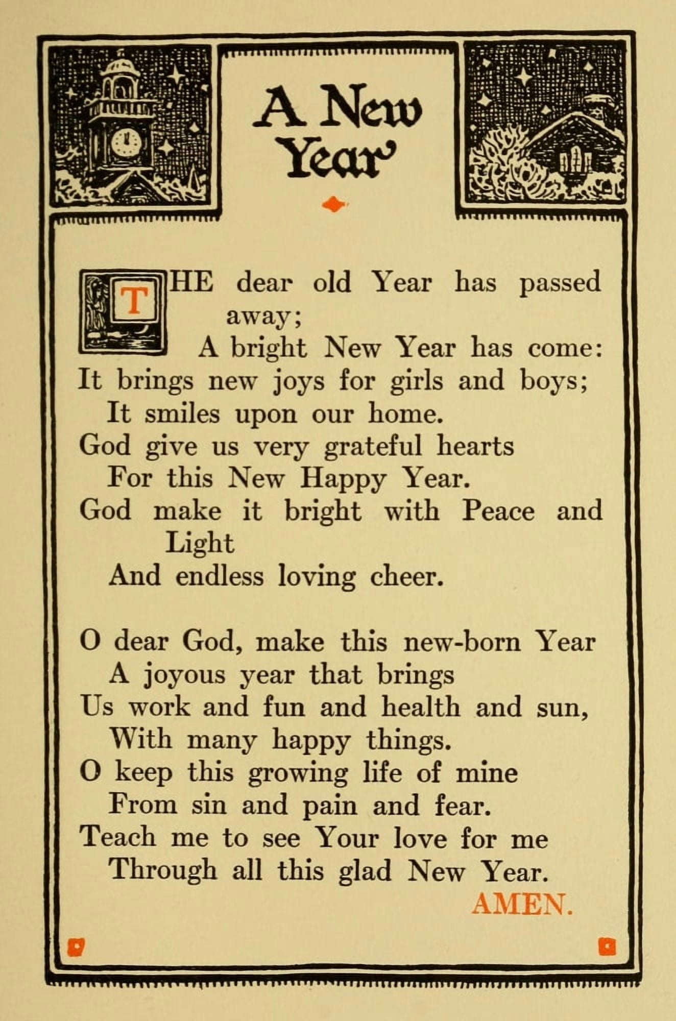 Prayers for Little Men 1912 A New Year Canvas Art - Morgan van Roorbach Shepard (24 x 36)