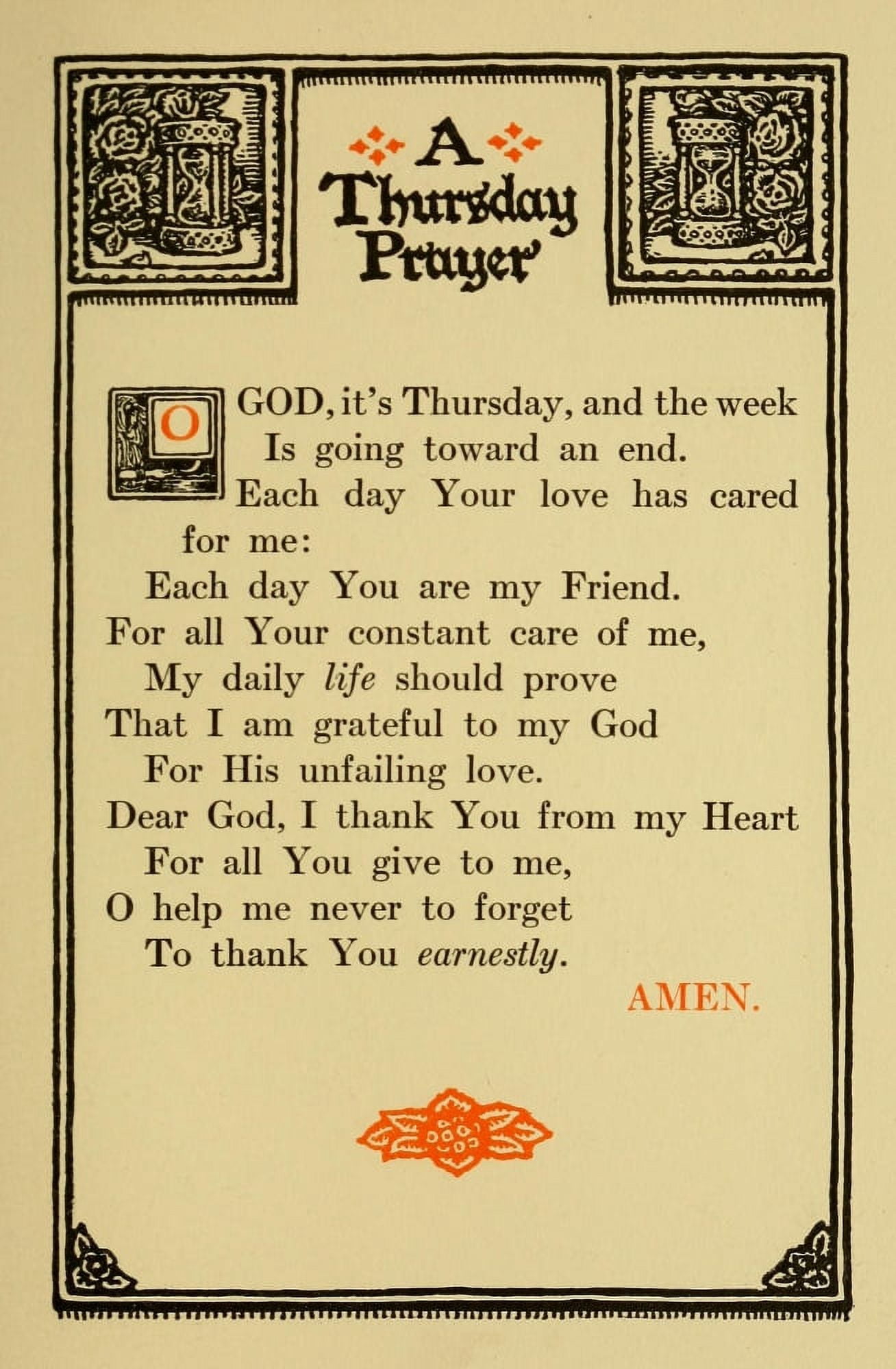 Prayers for Little Men 1912 A Thursday prayer Canvas Art - Morgan van Roorbach Shepard (24 x 36)