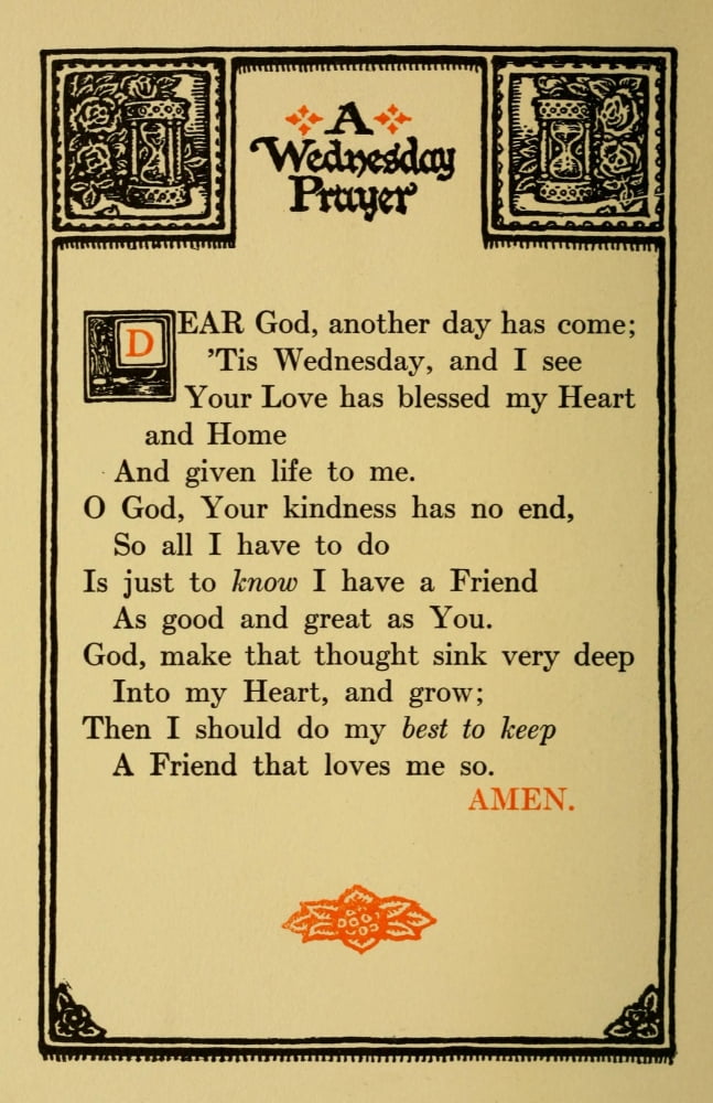 Prayers for Little Men 1912 A Wednesday prayer Canvas Art - Morgan van Roorbach Shepard (24 x 36)