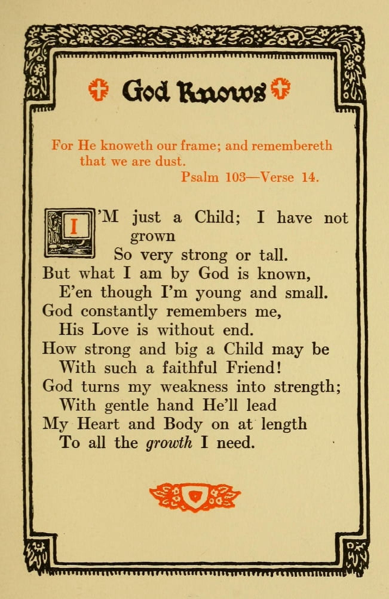 Prayers for Little Men 1912 God knows Canvas Art - Morgan van Roorbach Shepard (24 x 36)