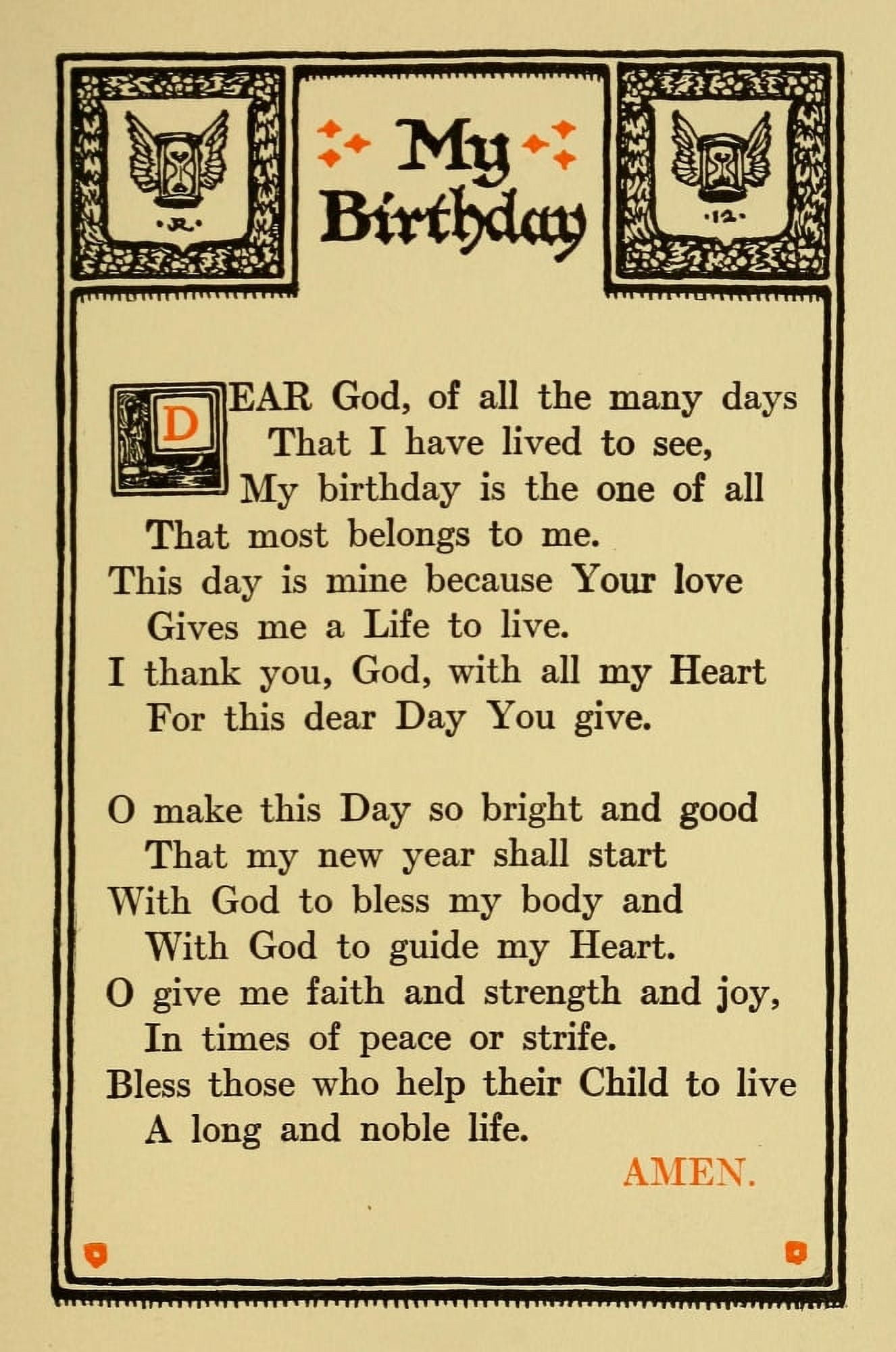 Prayers for Little Men 1912 My birthday Canvas Art - Morgan van Roorbach Shepard (24 x 36)
