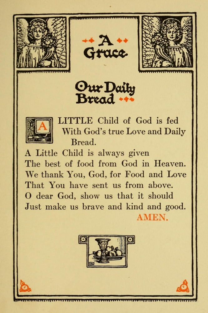 Prayers for Little Men 1912 Our Daily Bread Canvas Art - Morgan van Roorbach Shepard (24 x 36)