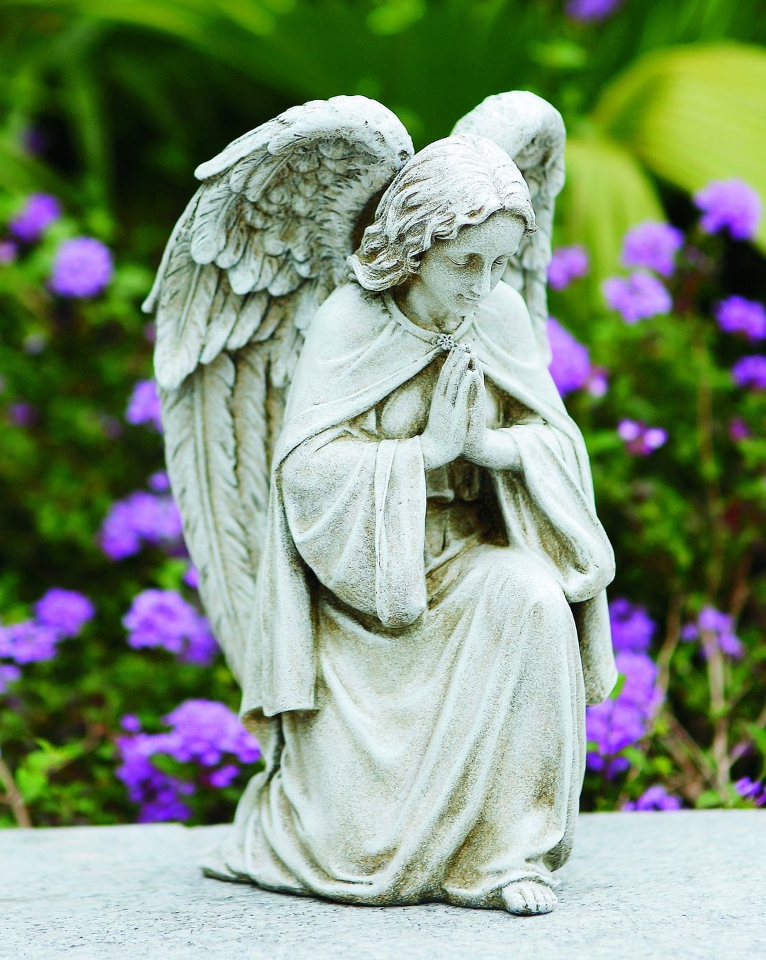 Praying Angel Garden Statue - Walmart.com