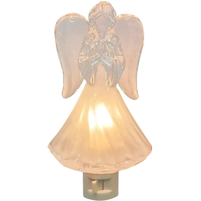 Praying Angel Night Light Plugin Wall Decor for Bedroom Bathroom