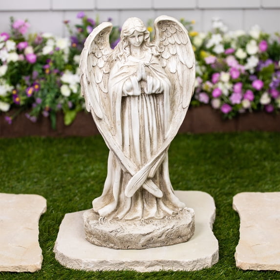 Northlight Praying Angel Outdoor Garden Statue - 17"