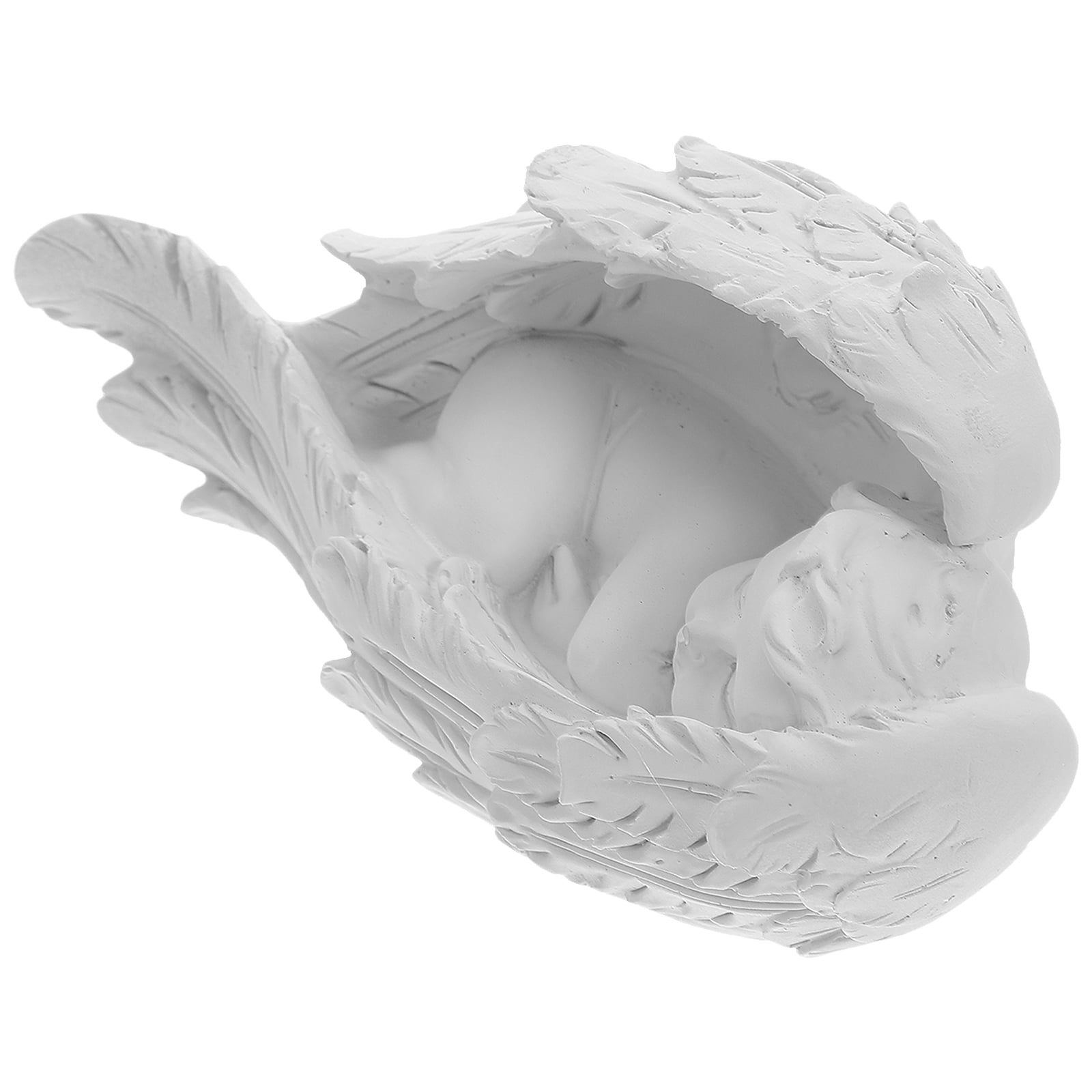 Praying Angel Sculpture Home Ornaments Resin Child Figurine Decor