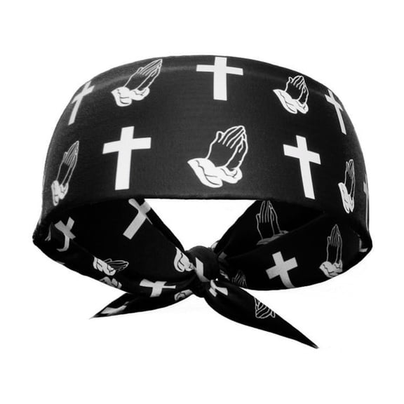 Praying Crosses Tie Headband