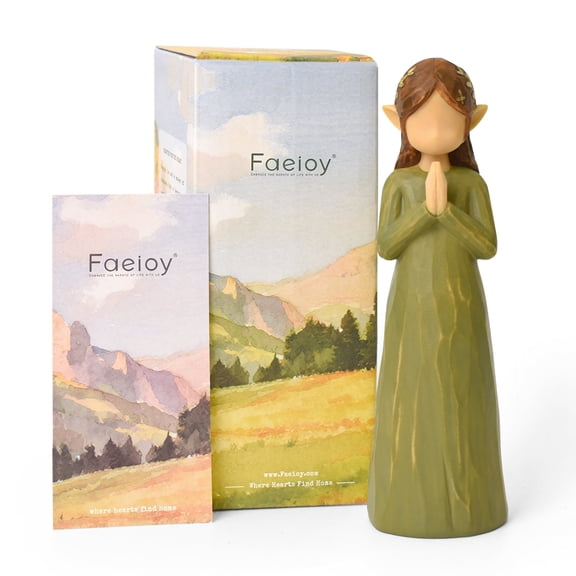 Praying Fairy Figurine – Hand-Painted Symbol of Peace, Faith & Quiet Strength