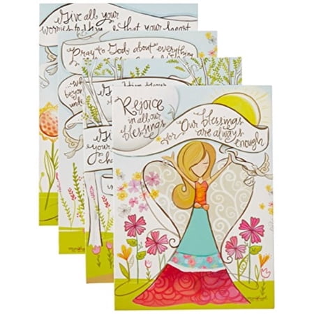 Boxed Greeting Cards - Angels With Bible Verses - Set of 12