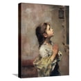 thumbnail image 1 of Praying Girl, Italian Painting of 19th Century Stretched Canvas Print by Roberto Ferruzzi, 12" x 16", Sold by Art.com, 1 of 4