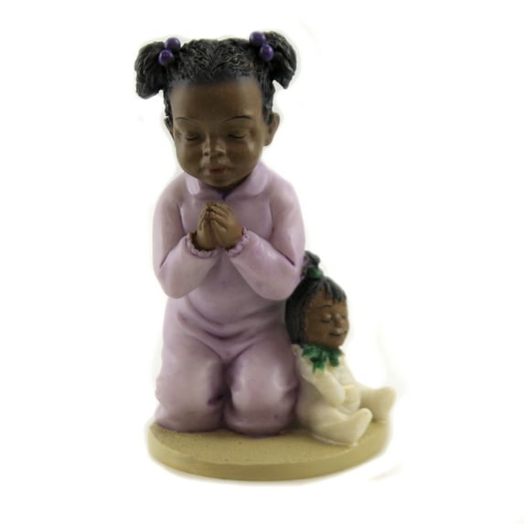 Praying Girl Polyresin Religious Thankful God 17116
