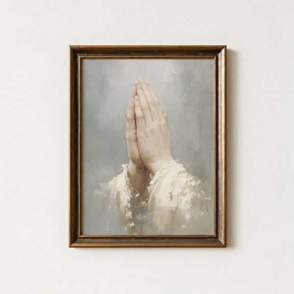 Praying Hands Christian Print