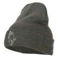 thumbnail image 1 of Praying Hands Embroidered Long Beanie - Dk Grey OSFM, 1 of 5