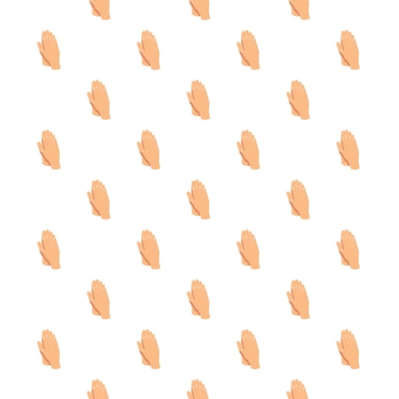 Praying Hands Pattern Edible Image Cake Border Strips, by Tnct. (1 Count)
