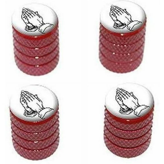 Praying Hands Religious Tire Rim Wheel Aluminum Valve Stem Caps, Multiple Colors