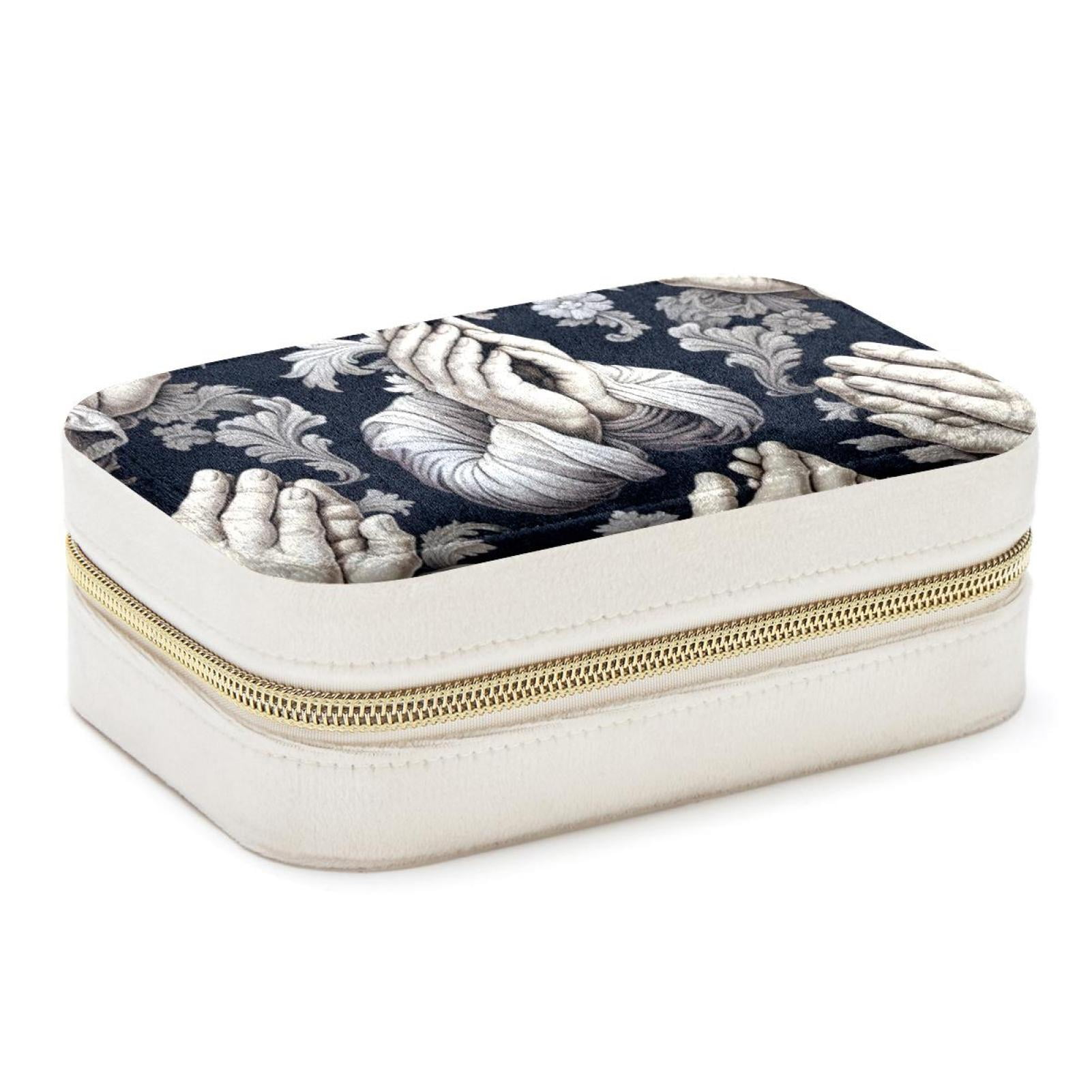 Praying Hands Velvet Portable Decorative Box with Removable Compartment ...