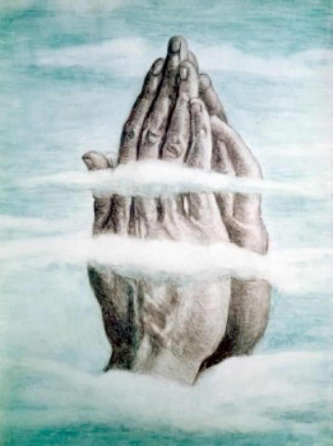 Praying Hands by Habs J Kohler Canvas Art - Habs J Kohler (24 x 36)