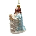 thumbnail image 1 of Praying Jesus Handcrafted Glass Christmas Ornament, Religious Christian Tree Decoration, 1 of 6