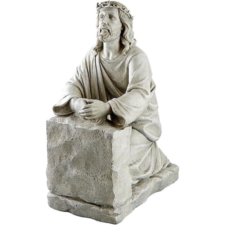 Praying Jesus Statue, Religious Garden Decor, 11 x 25 Inch