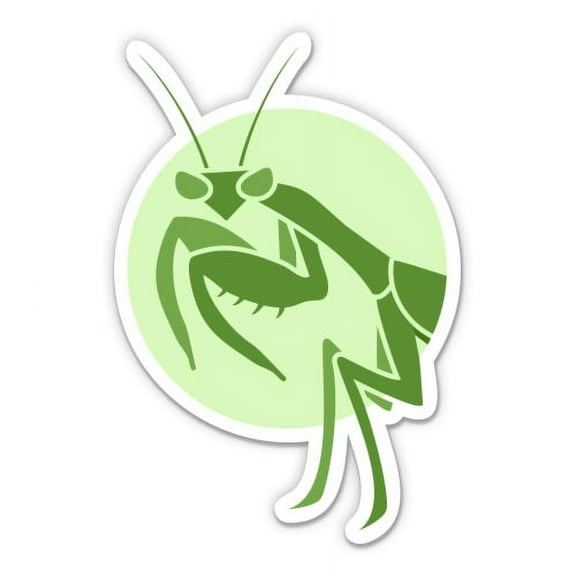 Praying Mantis - 3" Vinyl Sticker - For Car Laptop I-Pad Phone Helmet Hard Hat - Waterproof Decal