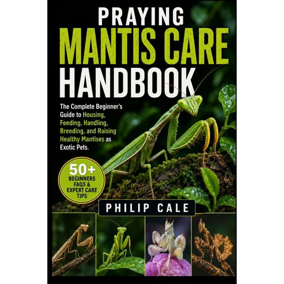 Praying Mantis Care Handbook: The Complete Beginner's Guide to Housing, Feeding, Handling, Breeding, and Raising Healthy, (Paperback)