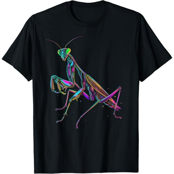 Praying Mantis Colorful Insect Bug Entomology Entomologist T-Shirt