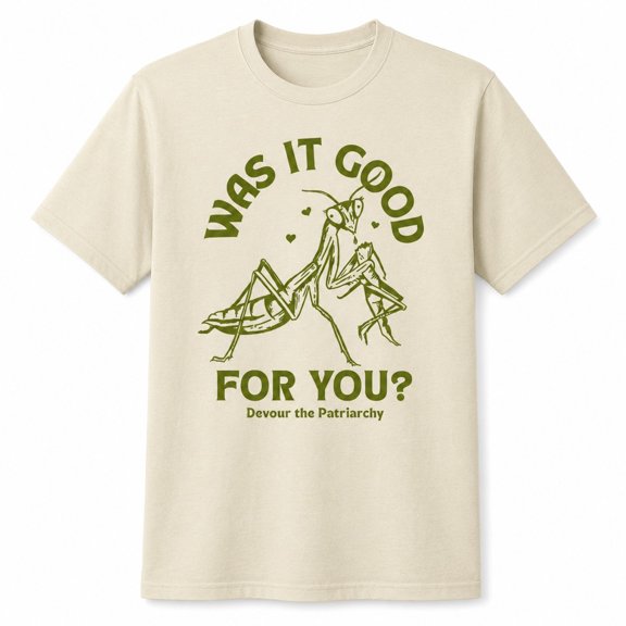Praying Mantis Feminist Graphic T-Shirt, Unisex Classic Fit Tee
