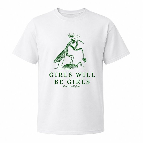 Praying Mantis Graphic T-Shirt, Unisex Classic Fit Novelty Insect Tee