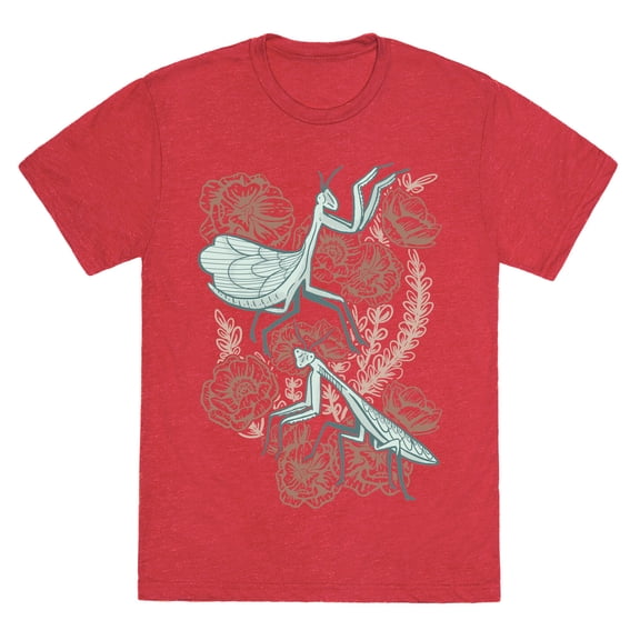 Praying Mantis Unisex Triblend Tee Tee Shirt Sweatshirt Hoodie