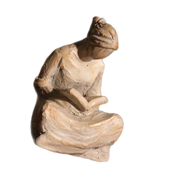 Praying Woman Statue Figurines Resin Decor Inspirational Sculpture