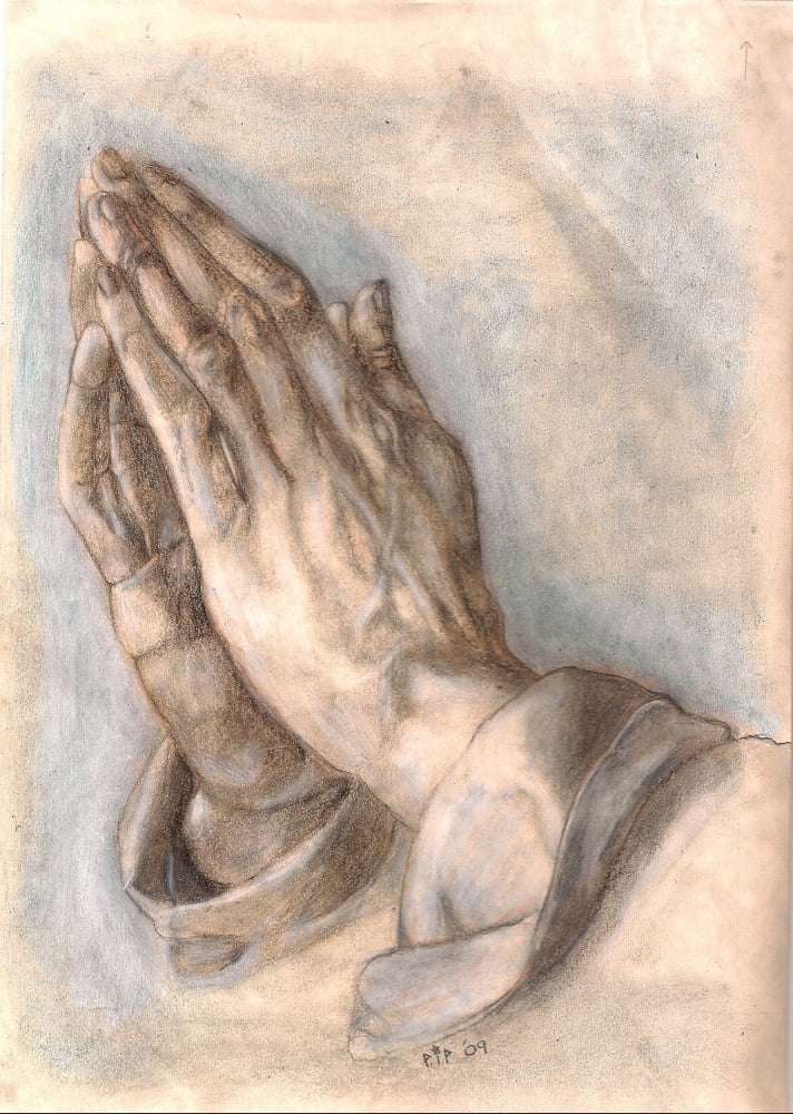 Praying hands study Canvas Art - Albrecht DÔø?rer (18 x 24)
