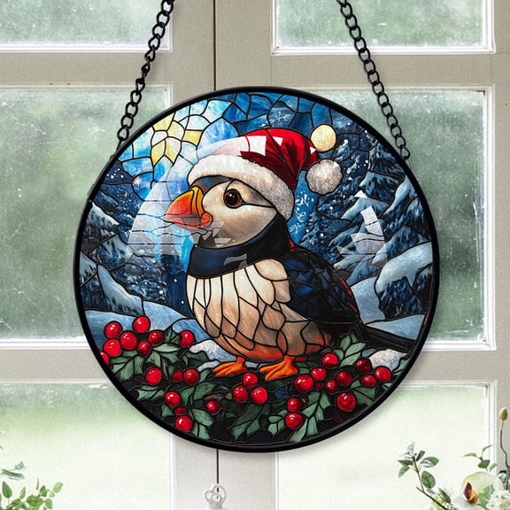 Praying mantis Ornament Christmas 2025, Praying mantis Stained Glass Hanging Window  Handcrafted Glass Sun Catcher for Door and Garden Decor