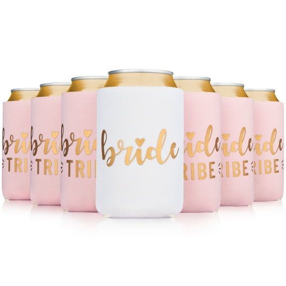Prazoli Bachelorette Can Coolers, Bridal Party Gifts, Bridal Shower Party Favors, Standard Size, 12-Pack