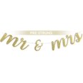 thumbnail image 1 of Prazoli Pre-Strung Mr & Mrs Sign for Wedding Decorations for Reception and Ceremony, Wedding Sign Gold Wedding Decor Banner for Bride and Groom Chair, 1 of 9