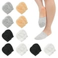thumbnail image 1 of Prdigy 10 Pairs Toe Topper Socks, Half Toe Topper Liner Socks for Women Girls, Cotton Toe Topper Liner Socks, Seamless Non-Slip Toe Covers, Invisible No Show Low Cut Socks, 1 of 7
