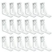 Prdigy 18 Pcs Spring Loaded Tablecloth Clips, Tablecloth to Hold a Table Cloth, Plastic Table Cloth Cover Holder for Home Party Outdoor Wedding BBQ Picnic Restaurant Dinner(Clear)