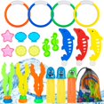 Prdigy 21 Pcs Diving Pool Toys, Diving Rings for Girls Boys, Summer