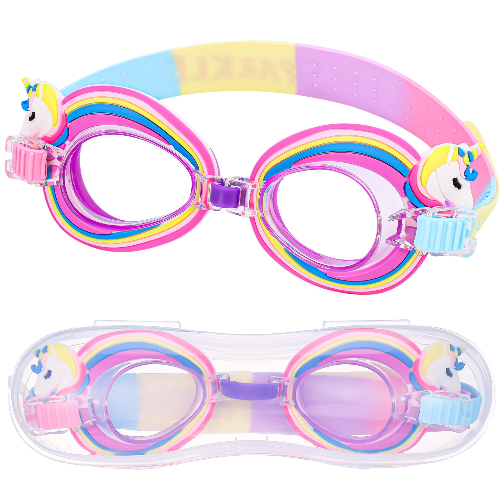 Prdigy Swimming Goggles for Girl, Swim Glass for Girls, AntiFog Clear