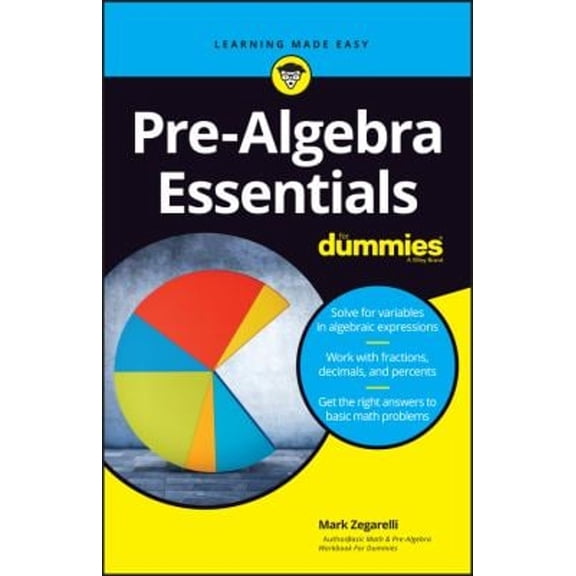 Pre-Owned Pre-Algebra Essentials for Dummies (Paperback) 1119590868 9781119590866