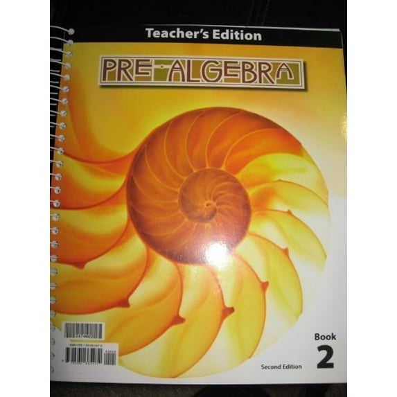Pre-Owned Pre-Algebra Teacher S Edition W/Cd (2Nd Edition)