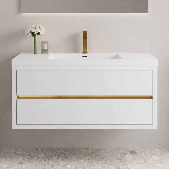 Pre - Assembled Bathroom Storage Cabinet with Soft - Close Drawers for Time - saving Installation