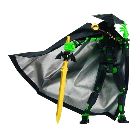 Pre-Assembled Swordsman Action Figure, Martial Arts Warrior Model with Posable Joints, Detailed Samurai Hero Figurine, Desktop Display Collector Statue