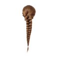 thumbnail image 1 of Pre-Braided Clip In Braid Ponytail Extensions, Synthetic Wig for Anime Cosplay Costume Party Daily Use(Dark Brown,40cm), 1 of 8